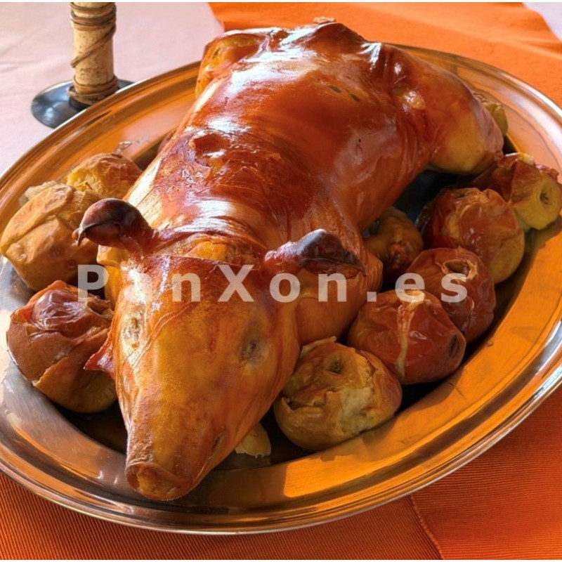 Cochinillo asado en horno de piedra | Asador PanXon