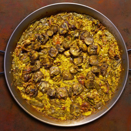 Arroz con conejo y alcachofas a domicilio en Madrid | Asador PanXon