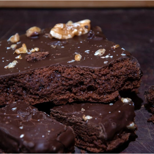 Brownie casero de chocolate a domicilio en Madrid | Asador PanXón