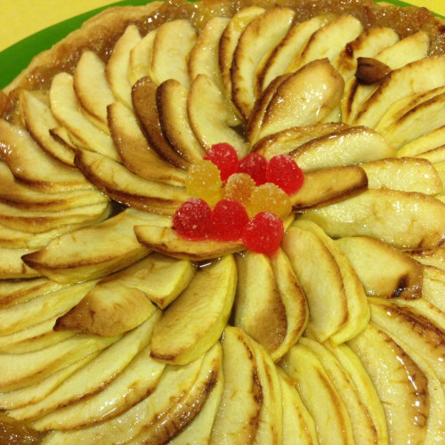 Tarta de Manzana Casera con Helado de Vainilla y Macadamia | Asador PanXón